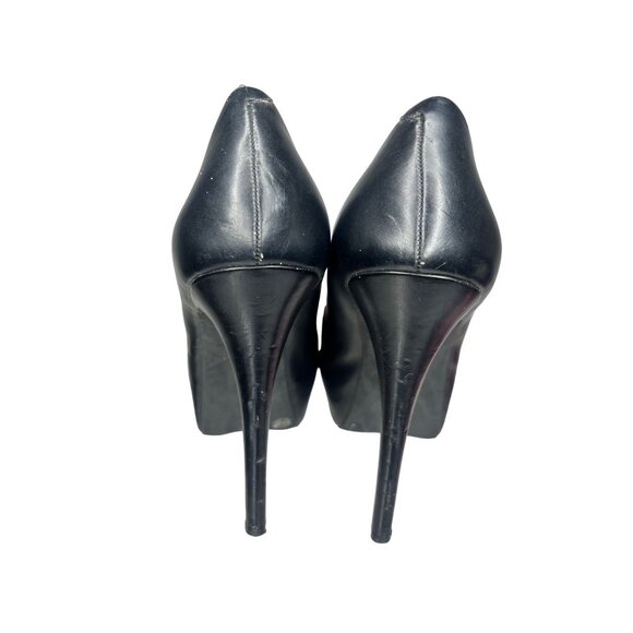 BCBGeneration Heels Size 8 1/2 Black/Beige Business Casual Classic Comfortable - Picture 4 of 16